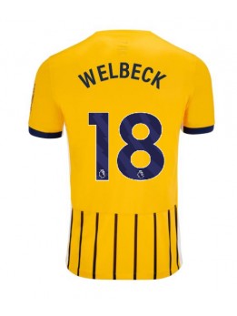 Brighton Danny Welbeck #18 Replika Borta Kläder 2024-25 Kortärmad